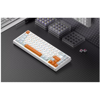 Bộ phím cơ monka 3067 v2 - rgb | led đơn - 3 mode | 1 mode mạch xuôi - full switch + keycap pbt