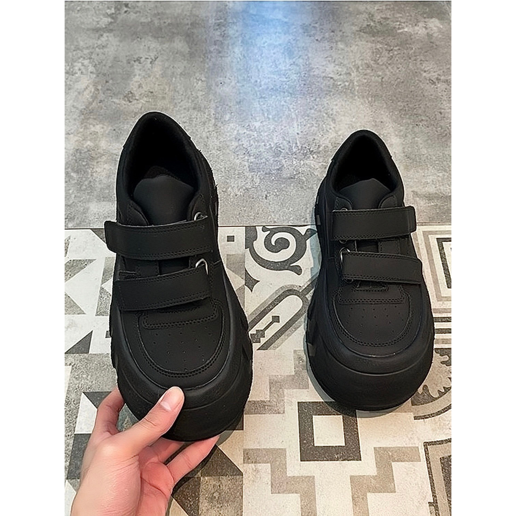 Giày bánh mì quai dán 5 phân YIMI Giày bánh mì thể thao cá tính