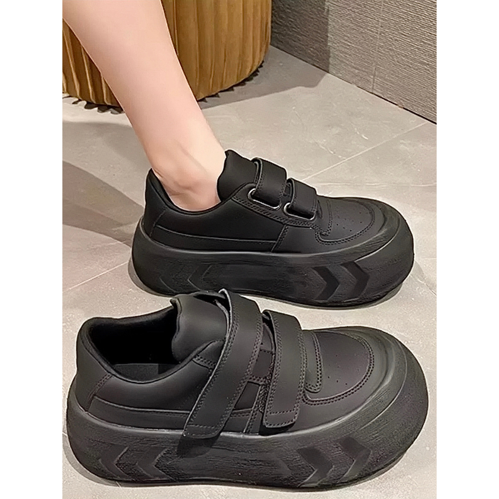 Giày bánh mì quai dán 5 phân YIMI Giày bánh mì thể thao cá tính