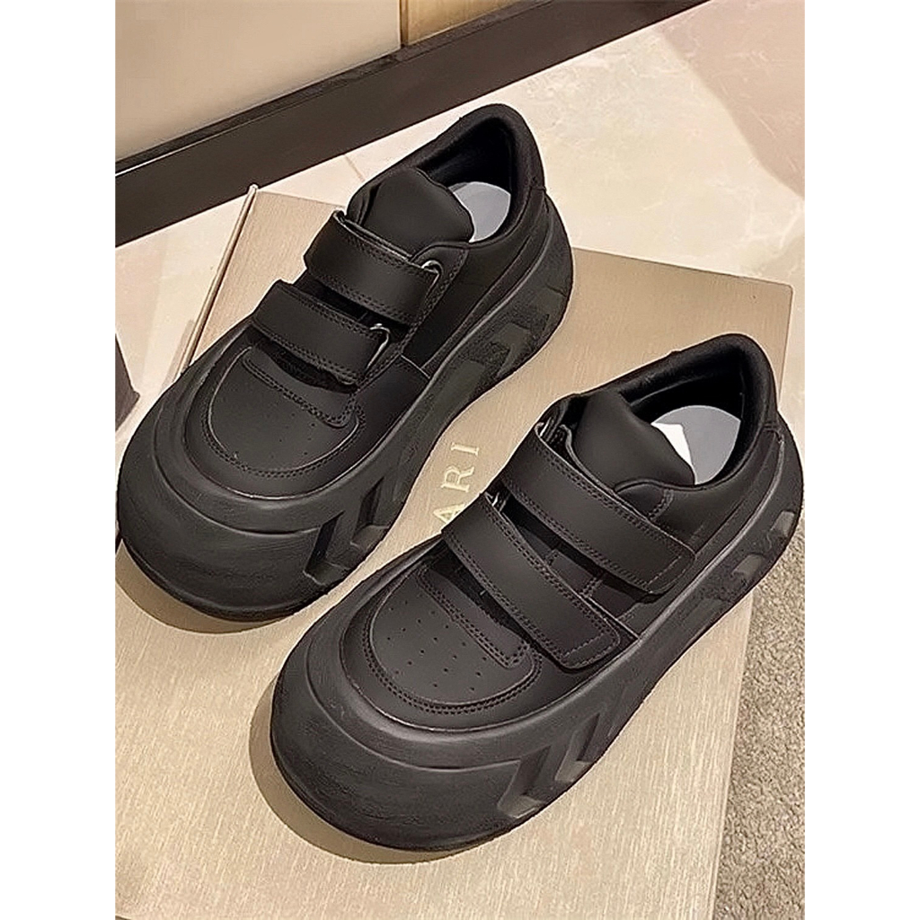 Giày bánh mì quai dán 5 phân YIMI Giày bánh mì thể thao cá tính