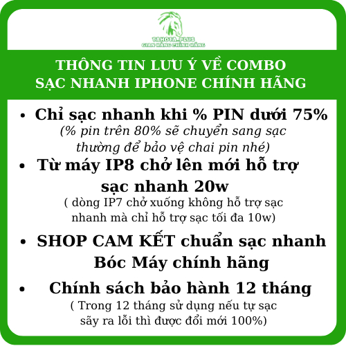 Combo củ cáp sạc PD 20-W siêu nhanh chuẩn zin bóc máy chính hãng nhà TAHOTA dùng cho các đời IP 8 trở lên
