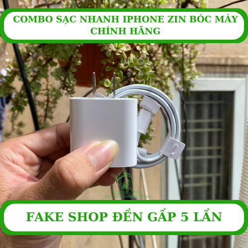 Combo củ cáp sạc PD 20-W siêu nhanh chuẩn zin bóc máy chính hãng nhà TAHOTA dùng cho các đời IP 8 trở lên