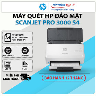 Máy scan hp scanjet pro 3000 s4 . máy quét đảo mặt tự động chính hãng hp mới 100% - vanphongstar