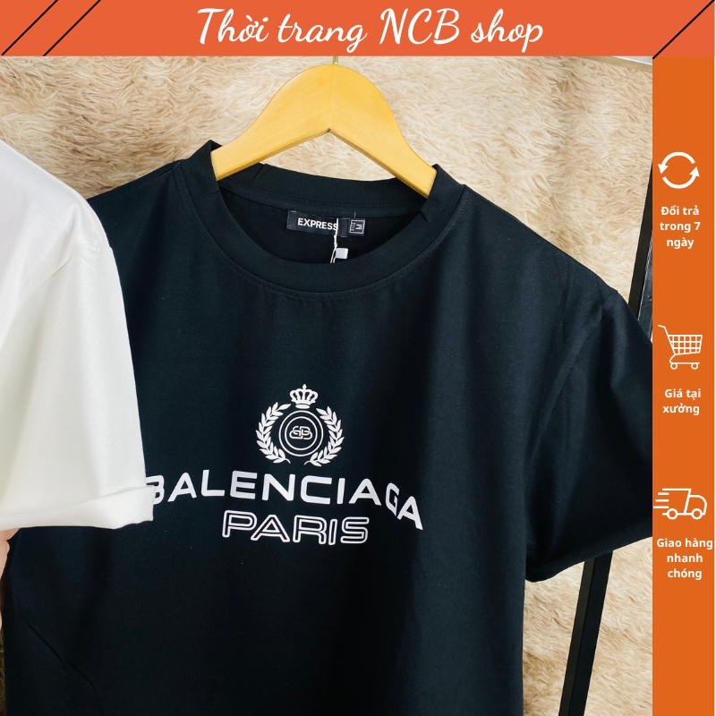 Áo phông nữ , áo thun nữ in chữ BALENCIAGA rất đẹp , chất vải mềm mịn không bị nhăn khi giặt
