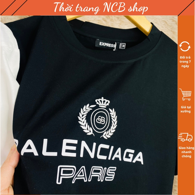 Áo phông nữ , áo thun nữ in chữ BALENCIAGA rất đẹp , chất vải mềm mịn không bị nhăn khi giặt