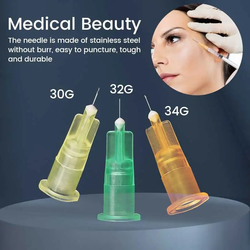 Đầu Lăn KIM Tiêm Meso 34g 4MM SHARP , SUNGSHIM Tiêm RPR Căng Bóng DNA CÁ hồi Nano Cannula Filler