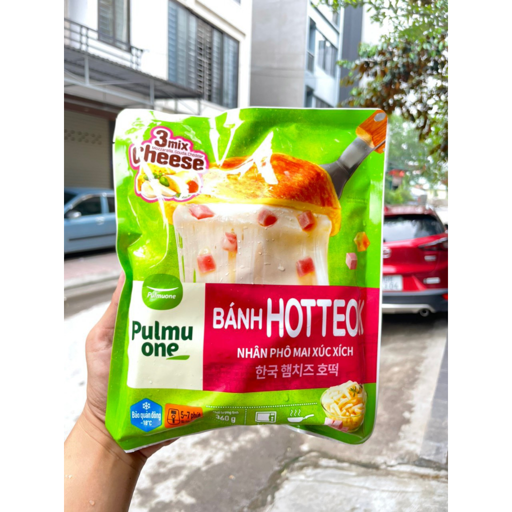 Bánh nếp nhân phô mai Hotteok Hàn quốc 600g, bánh xếp hotteok hot hít