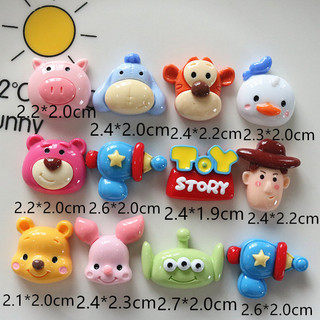 Sticker jibbitz hình Piglet, Pooh, Eeyore, Toy Story gắn dép sục Crocs, DIY