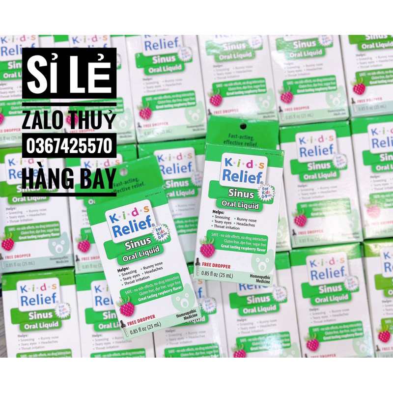 Siro Kids Relief cảm cúm - viêm họng cho bé trên 6m