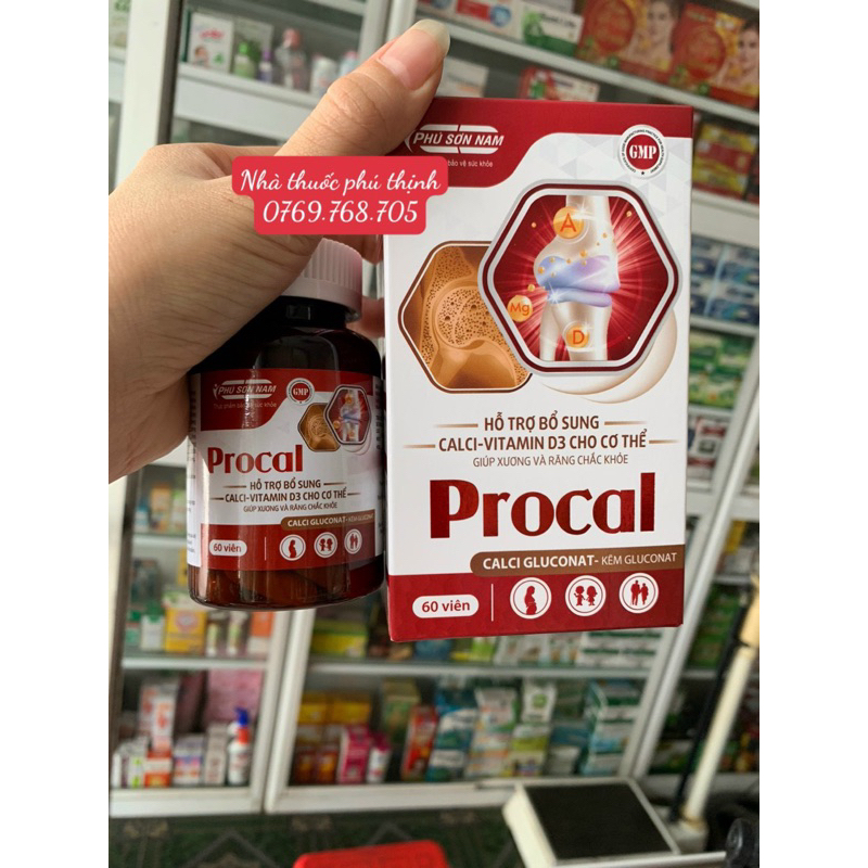 ✅ Procal canxi 60 viên giúp xương chắc khỏe