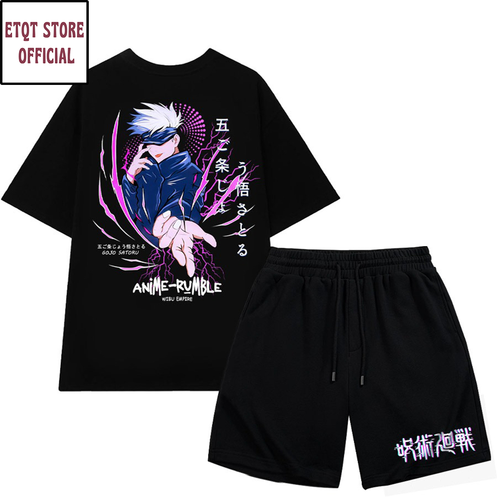 Áo Thun + Quần Short Gojo Satoru cực chất giá rẻ mẫu HOT bán chạy.