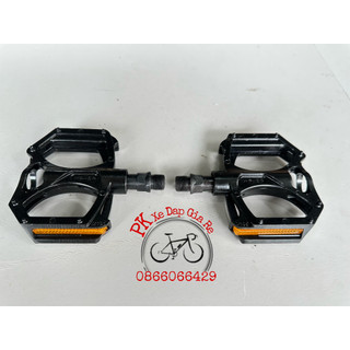 Pedan wellgo m195, bàn đạp nhôm đúc wellgo m195 chống trượt - pk xe dap gia re