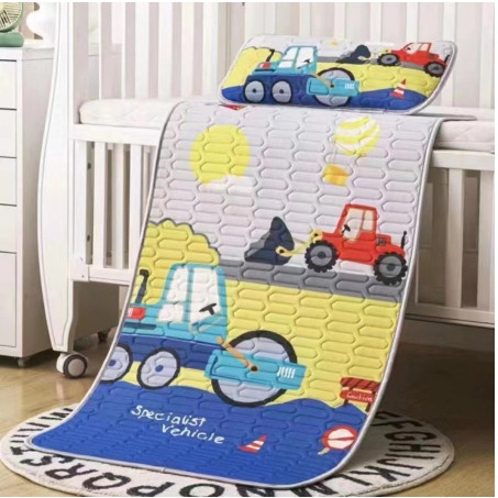 Chiếu điều hoà cao su non in họa tiết 5D cho bé siêu thoáng mát,Tấm lót đệm điều hòa trẻ em họa tiết disney mẫu mới 2023