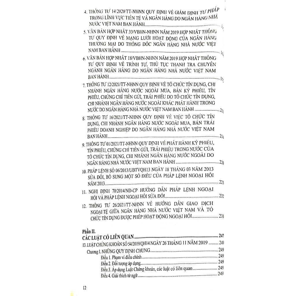 Sách Hệ Thống Văn Bản Pháp Luật Ngân Hàng