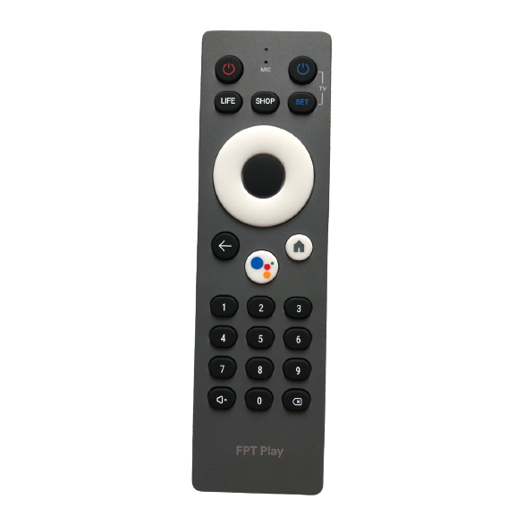 Remote Điều khiển FPT Play Box giọng nói dùng cho các đời từ 2018-2022,- Hàng chính hãng theo máy,mới 100%-Tặng kèm Pin