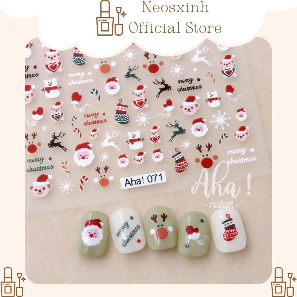 Sticker Dán Móng Tay AHA Noen - Hình Dán Móng - Neosxinh Nails