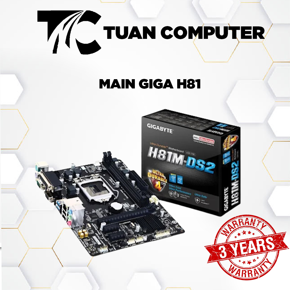 Main h61/h81/h110/h310 gigabyte  hàng nhập khẩu  full box , bảo hành 2