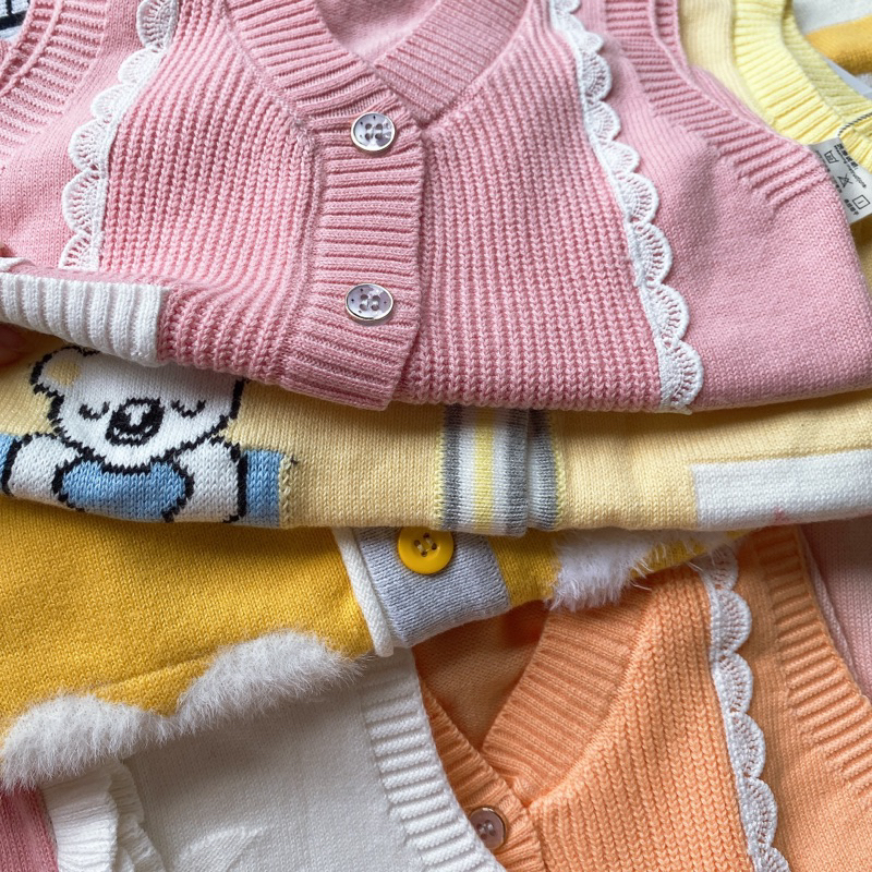 Áo len gile mềm mịn cho bé trai bé gái hàng Quảng Châu bảng màu 13