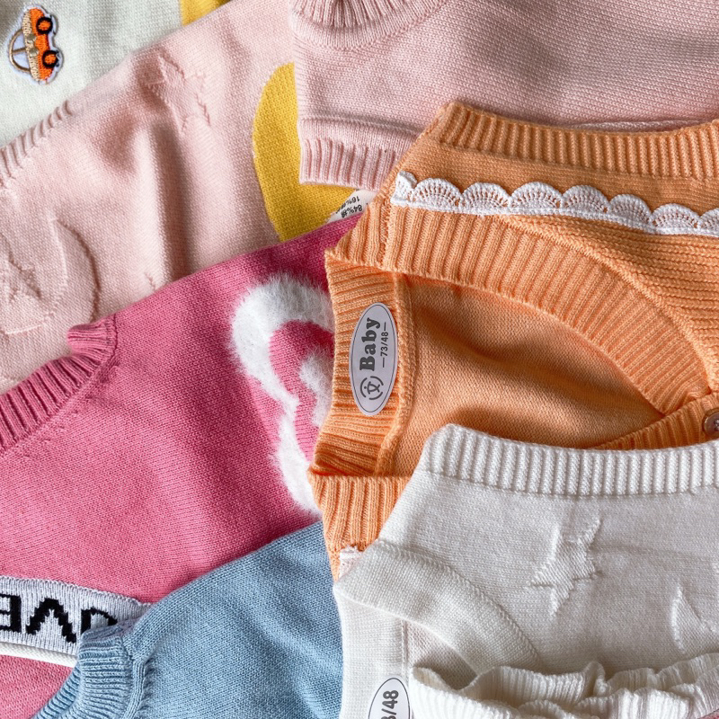 Áo len gile mềm mịn cho bé trai bé gái hàng Quảng Châu bảng màu 13