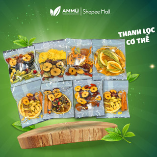 Trà dưỡng nhan hoa thảo mộc ammu mix 8 vị giúp thanh lọc cơ thể