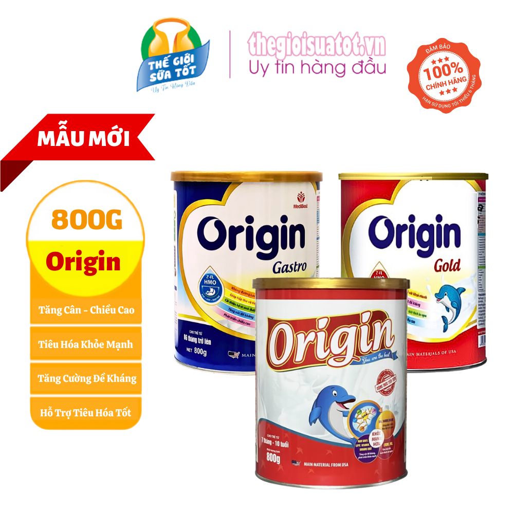 Sữa Origin Gold Gastro - 800G Sữa Dinh Dưỡng Cho Trẻ Biếng Ăn Suy Dinh