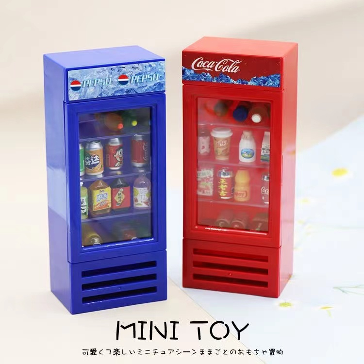 Mô hình Tủ Lạnh Mini Tỉ Lệ 1 / 12 Trang Trí Nhà Búp Bê