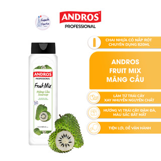 Xốt Mãng Cầu Pha Chế - Làm từ trái cây thật - ANDROS FRUIT MIX - Nguyên liệu pha chế - 820ml