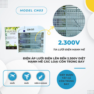 Đèn diệt côn trùng, ruồi, muỗi Con Dơi model cn03
