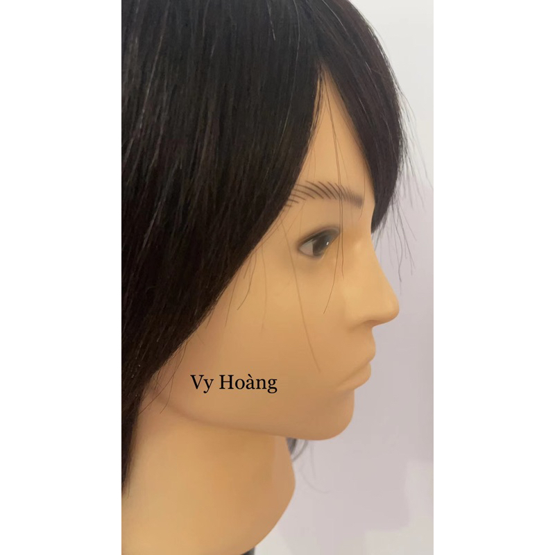 Đầu manocanh tóc nam, tóc thật 100%, tẩy,uốn,duỗi,nhuộm