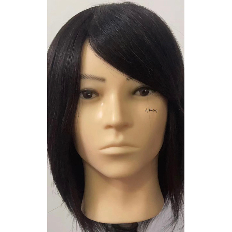 Đầu manocanh tóc nam, tóc thật 100%, tẩy,uốn,duỗi,nhuộm