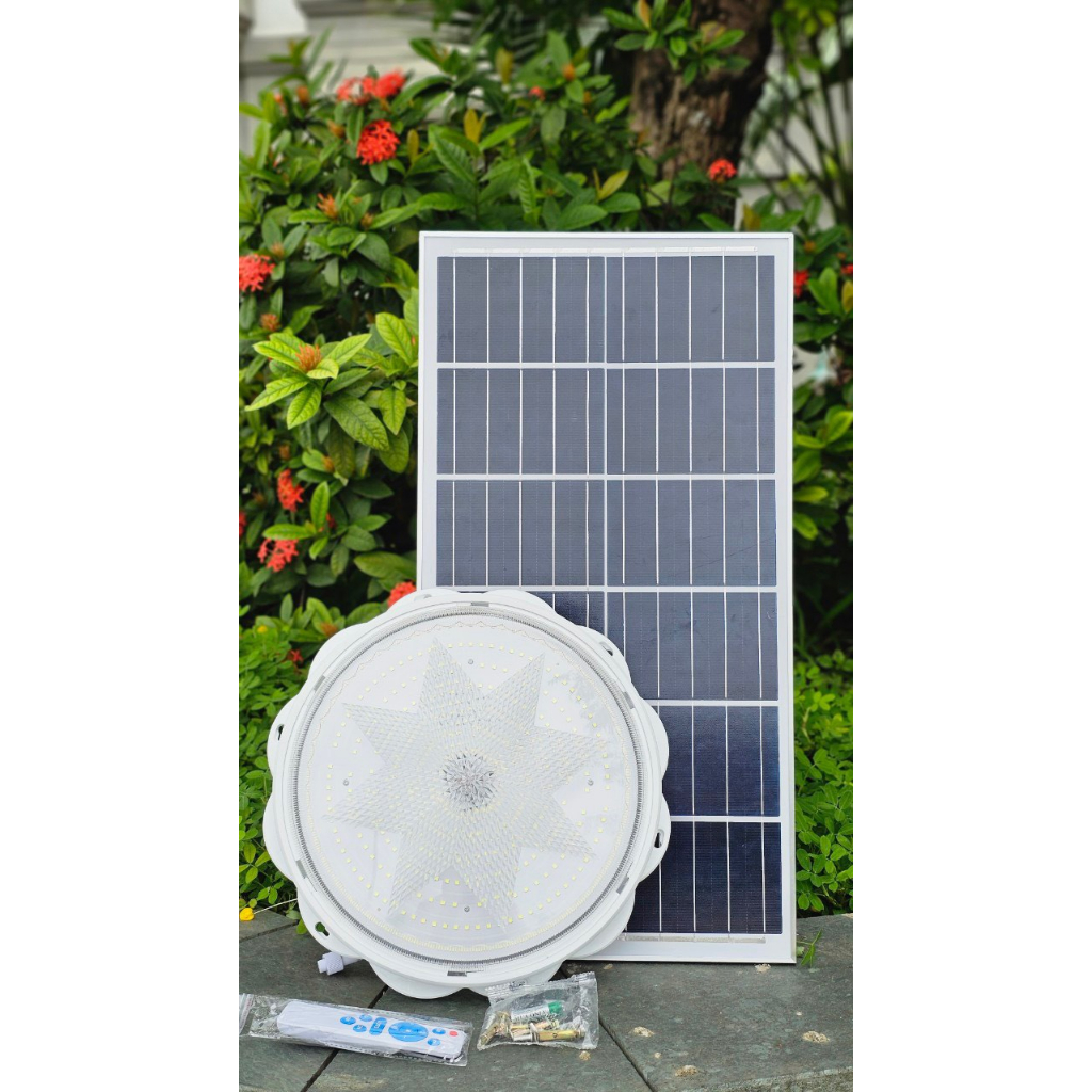 Đèn ốp trần năng lượng mặt trời công suất 400w 500w,đèn năng lượng mặt trời trong nhà,thắp sáng nhà cửa, công viên