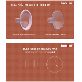 MÁY HÚT SỮA ĐIỆN ĐÔI Beborn – BP01