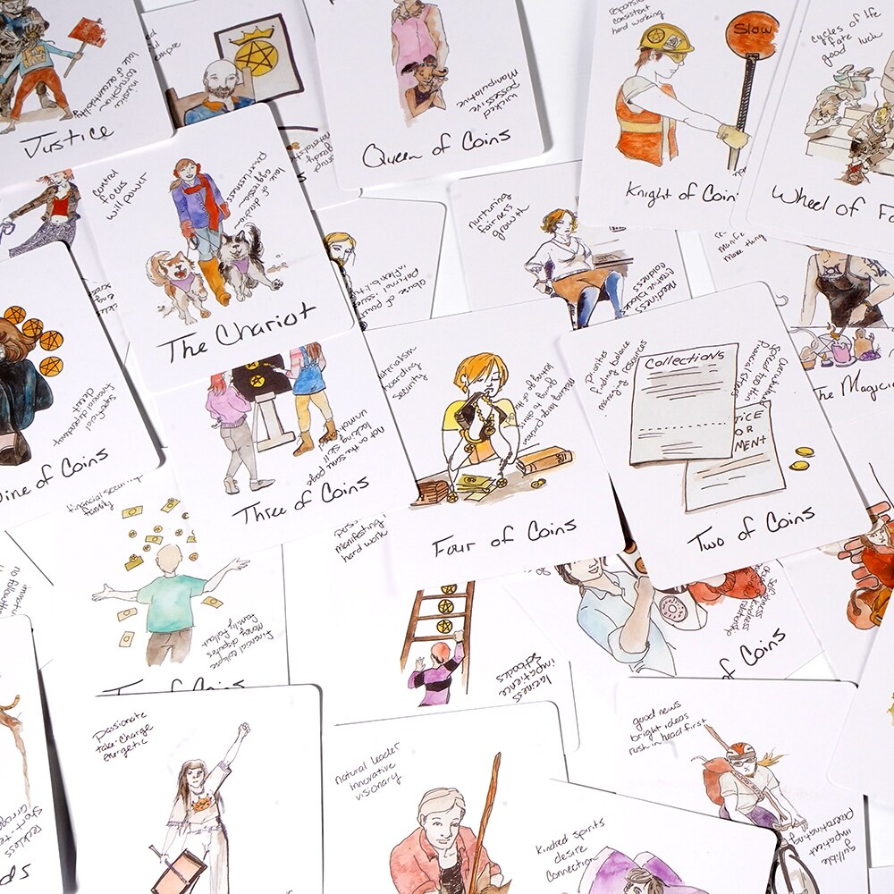 Bộ bài Broken B-Word Tarot 78 lá bài tặng đá thanh tẩy SB123