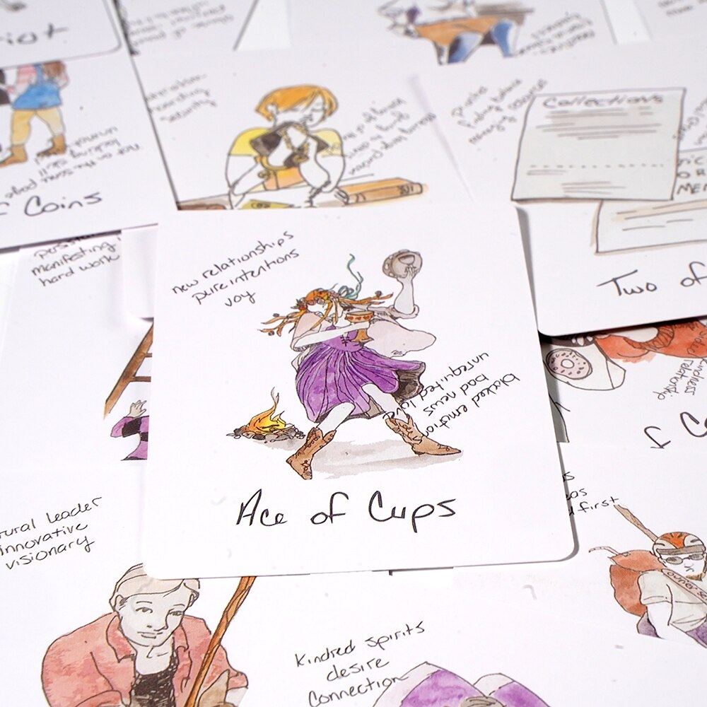 Bộ bài Broken B-Word Tarot 78 lá bài tặng đá thanh tẩy SB123