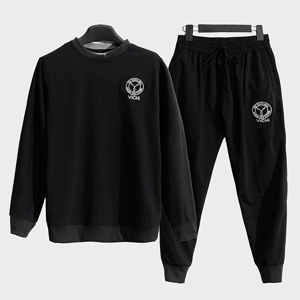 Bộ quần áo NỈ nam thu đông thể thao Bộ quần áo nam mùa đông mã BE MINE MQD 004