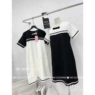 Váy dạ nơ cổ sm