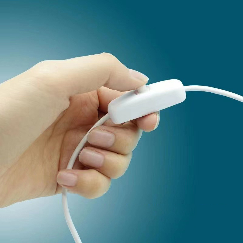 Dây nguồn USB có công tắc, 5v, 2 lõi, dài 1m dành cho đèn led