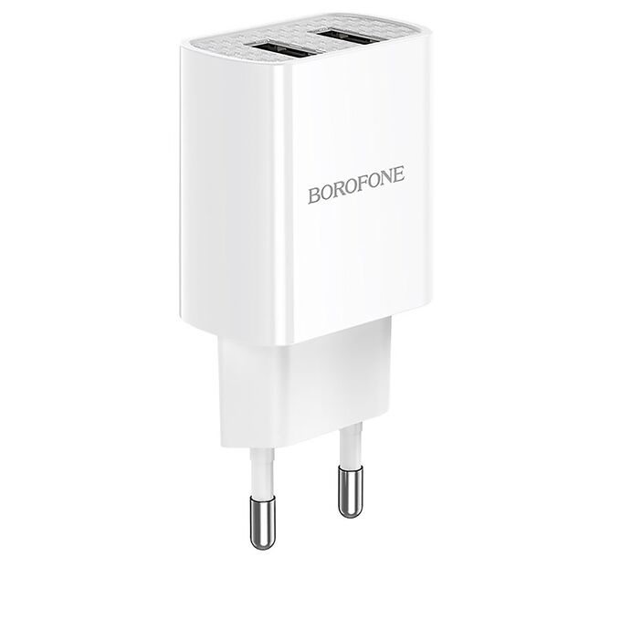 Củ sạc Borofone BA53A 2 cổng USB, Củ sạc sạc 2 thiết bị cùng lúc
