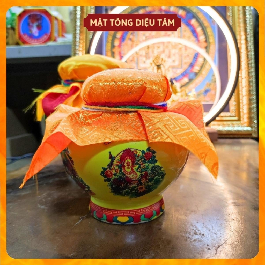 Bảo Bình Hoàng Thần Tài - Bình Tài Bảo Chiêu Tài Lộc đã gia trì đồ thờ cúng ban thần tài - shop Mật Tông Diệu Tâm