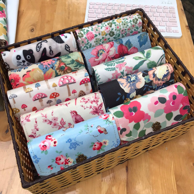 Bộ kit may ví nhiều ngăn dáng ngắn 13*10cm, có hướng dẫn chi tiết