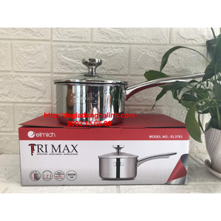 Quánh inox 2 lớp chống dính đáy từ Tri-max Elmich EL-3783, 2353783 Size 14cm, lớp chống dính siêu bền