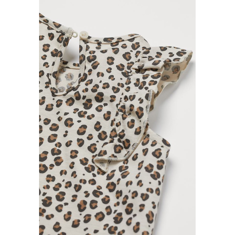 Bộ quần áo sát nách mặc hè cho bé gái HM auth