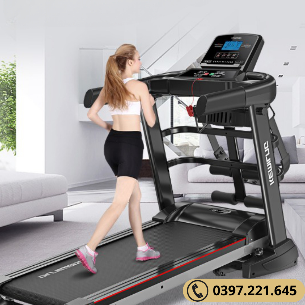 Máy chạy bộ đa năng A7S-HP4 cao cấp công suất 3.5hp, tốc độ tối đa 12.8km/h, khung thép chịu lực, có máy đánh mỡ bụng