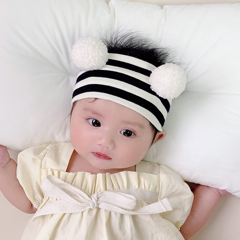 Turban sọc con ong dễ thương cho bé