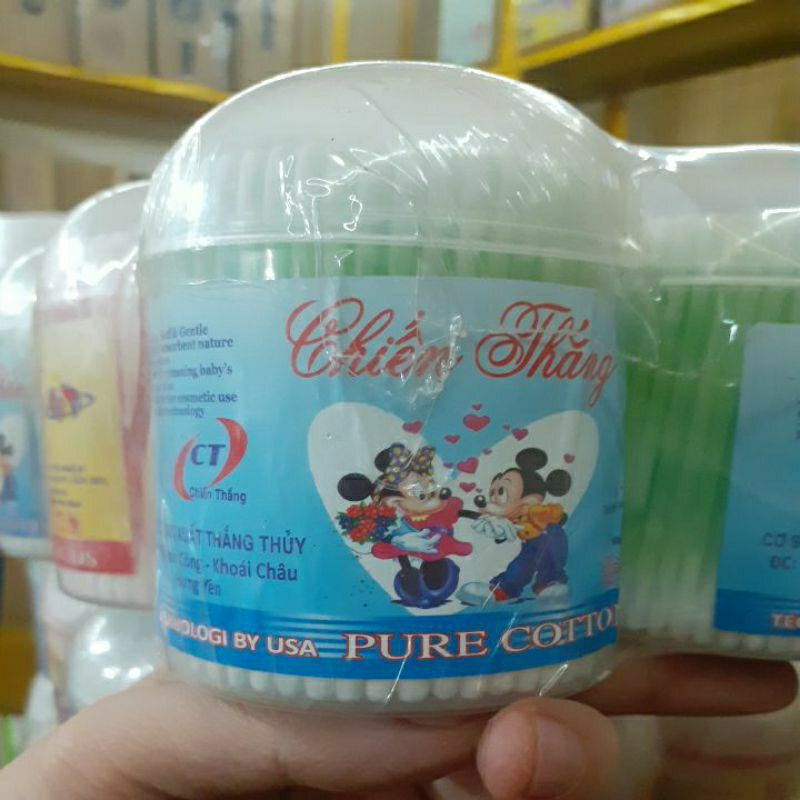 Hộp tăm bông ngoáy tai người lớn 200 cái / hộp