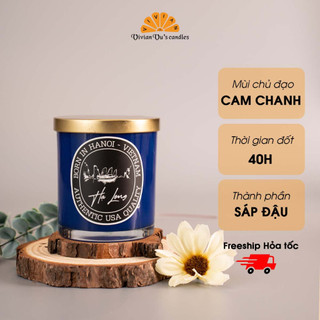 Nến Thơm Cao Cấp Hạ Long VIVIAN Vivian Vu's Candles Hũ 220gr Thơm Mát Mùi Nhiệt Đới - Nến Thơm Sáp Đậu Nành Tự Nhiên