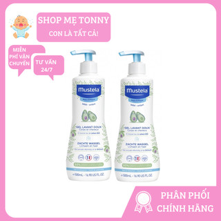 Sữa tắm gội 2in1 mustela pháp chiết xuất bơ hữu cơ 500ml