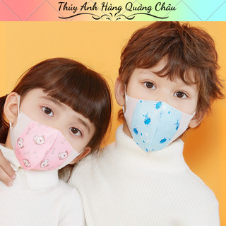 Set 100c khẩu trang 3d trẻ em, khẩu trang y tế trẻ em kháng khuẩn