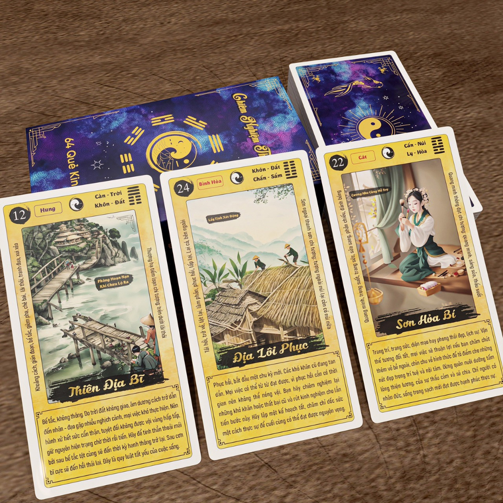 Bộ bài tarot kinh dịch 64 quẻ- chiêm nghiệm thiên cơ