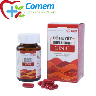 Bộ huyết điều kinh Ginic - Điều hoà kinh nguyệt, lưu thông khí huyết